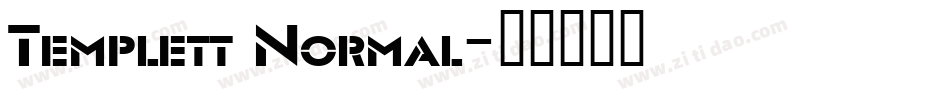 Templett Normal字体转换